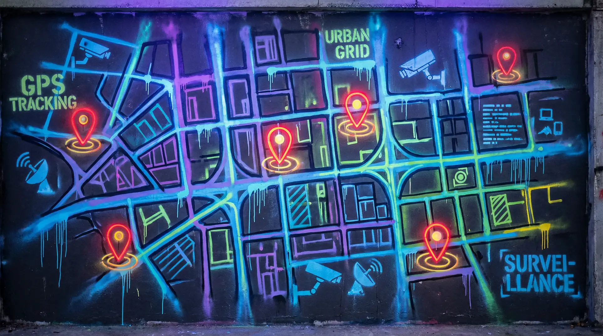 啦啦啦高清影视在线8 狗仔追踪地图 - 城市涂鸦风格